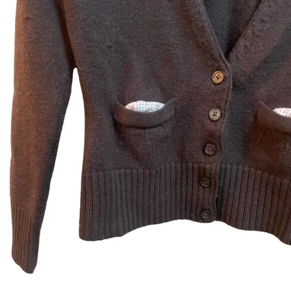 Tommy Hilfiger Women's Knitted Merino Wool Button Up Sweater Small - Picture 6 of 11